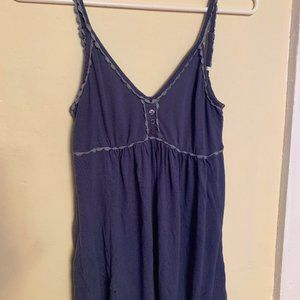 Blue Baby Doll Top XS
